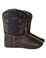 Frisco Navy & Chocolate Boots