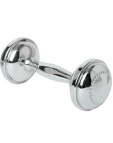 Salisbury Silver Beaded Dumbbell Rattle
