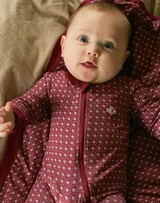Burlebo Texas Maroon and Gray Baby Zip Up