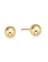 eNewton Classic Ball Stud Gold Earrings
