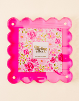 Square Scalloped Acrylic Frame - Assorted