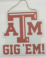 Texas A&M Logo Door Hanger (In Store Pick-Up Only)