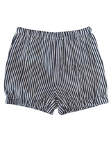 Navy Stripes Cotton/Linen Diaper Cover