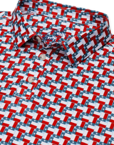 Burlebo Performance Polo--Texas Flag