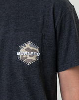 Burlebo Short Sleeve Tee - Rad Dad Heather Black