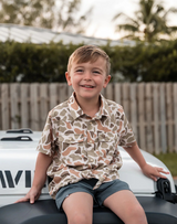 Burlebo Youth Performance Western Top - Venado Camo