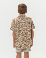 Burlebo Youth Performance Western Top - Venado Camo