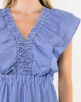 THML Striped Flutter Tiered Maxi