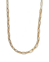 Palmer Paperclip Gold Necklace