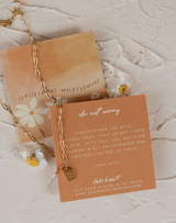 Do Not Worry Tag Necklace Do Not Worry Tag Necklace