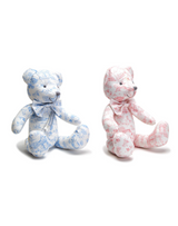 Animal Toile Stuffed Bear - Assorted Colors