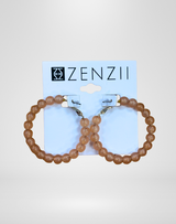 Glass Beaded Hoop Earring - Assorted Colors