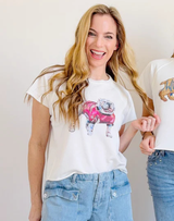 Bulldog Red Edgy T-Shirt