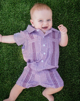 Maroon Guayabera Gameday Romper