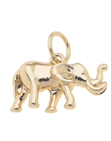 Shiny Gold Elephant Charm