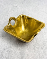 Textured Gold Square Bowl