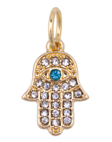 Pave Hamsa Charm