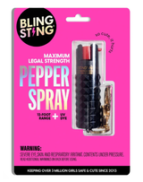 Black Metallic Studded Pepper Spray Black Metallic Studded Pepper Spray