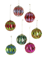 Small Midcentury Diamond Bauble Ornament