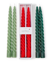 Twist Taper Candles - Assorted Colors
