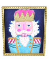 Framed Pink and Blue Nutcracker Print