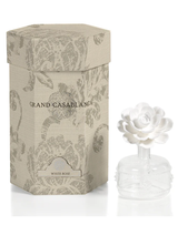 Mini Porecelain Diffuser--White Rose