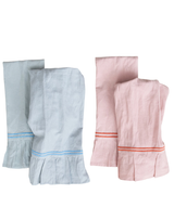 Linen Tea Towel With Ruffle