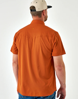 Burlebo Performance Western Shirt - Orange