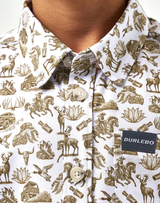 Burlebo Youth Performance Button Up - Into the Wild