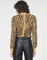 Ania Fitted Sweater - Leopard