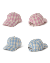 Gingham Baseball Cap - Assorted Colors