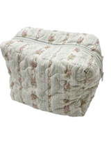 Bella Stripe Blue Makeup Bag