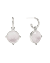 Julie Vos Honeybee and Hoop Charm Earrings--Irirdescent Clear