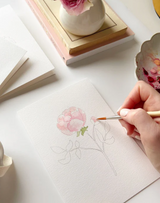 Garden Flowers Paintable Notecard