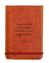 Leather Flip Notebook