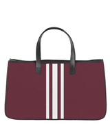 Racer Stripe Canvas Tote