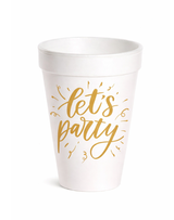 Let's Party Styrofoam Cups