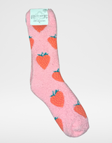 Strawberry Valentine's Cozy Crew Socks