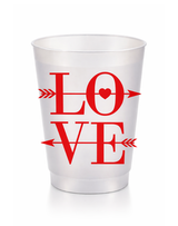 Red Love with Cupid's Arrow Frost Flex Cup