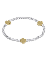 eNewton Small Cross Sign Gold Bracelet