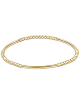 eNewton Bliss Bar Gold Bead Bracelet