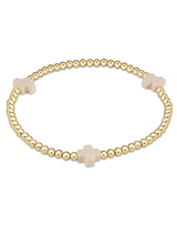 eNewton Extends Signature Cross Gold/Off-White 3mm