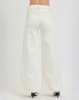Carole Wide Leg Jean - Cream