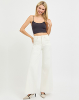 Carole Wide Leg Jean - Cream