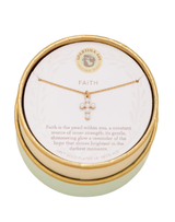 Sea La Vie Faith/Pearl Cross Necklace