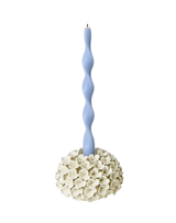 White Hydrangea Bud Vase/Taper Candle Holder