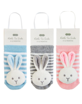 Bunny Rattle Toe Socks