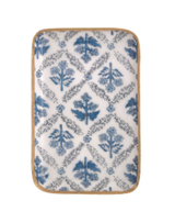 Floral Print Pattern Tidbit Tray