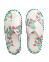 Pink Block Print Slippers