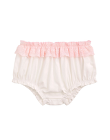White Eyelet Trim Bloomers
